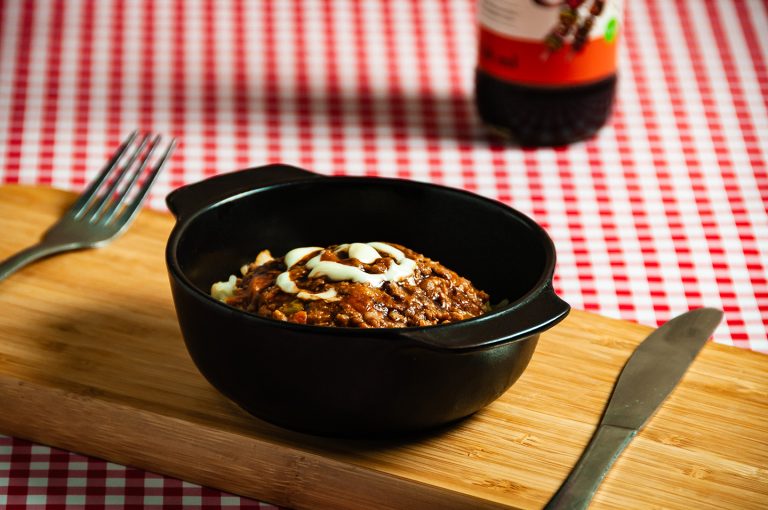 Mince and Rice with a Touch of Mayonaise